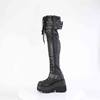 DemoniaCult - SHAKER325 Platform overknee Boots - Black Product image